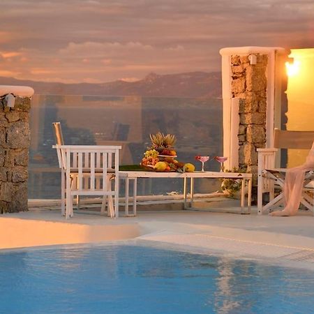 Mykonos Sea View Luxury Villa By Calypso Sunset Villas Mykonos Town Bagian luar foto