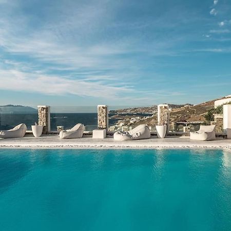 Mykonos Sea View Luxury Villa By Calypso Sunset Villas Mykonos Town Bagian luar foto