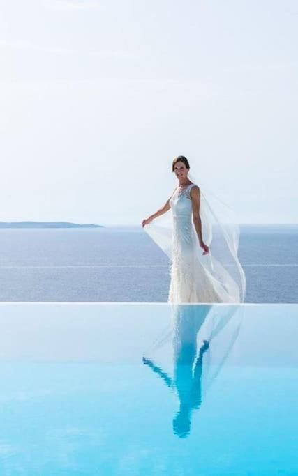 Mykonos Sea View Luxury Villa By Calypso Sunset Villas Mykonos Town Bagian luar foto